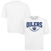 Edmonton Oilers Levelwear Luxe Signature Knit T-Shirt - White | US 203844154