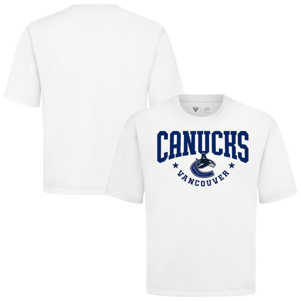 Vancouver Canucks Levelwear Luxe Signature Knit T-Shirt - White | US 203844157