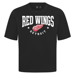 Detroit Red Wings Levelwear Luxe Signature Knit T-Shirt - Black | US 203844158