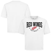 Detroit Red Wings Levelwear Luxe Signature Knit T-Shirt - White | US 203844161
