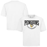 Pittsburgh Penguins Levelwear Luxe Signature Knit T-Shirt - White | US 203844167