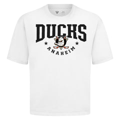 Anaheim Ducks Levelwear Luxe Signature Knit T-Shirt - White | US 203844169