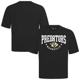 Nashville Predators Levelwear Luxe Signature Knit T-Shirt - Black | US 203844170