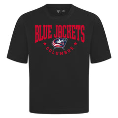 Columbus Blue Jackets Levelwear Luxe Signature Knit T-Shirt - Black | US 203844171