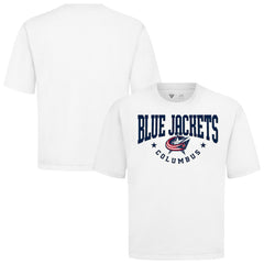 Columbus Blue Jackets Levelwear Luxe Signature Knit T-Shirt - White | US 203844172