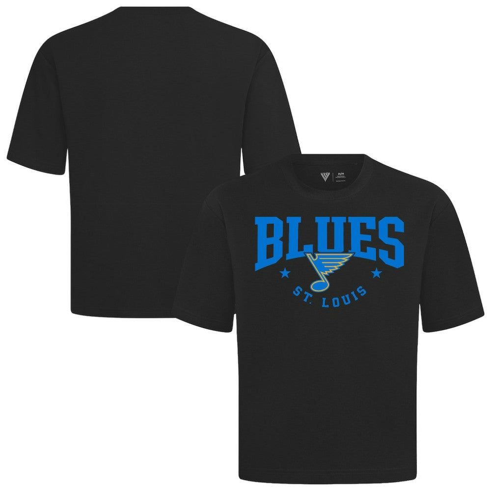 St. Louis Blues Levelwear Luxe Signature Knit T-Shirt - Black | US 203844176