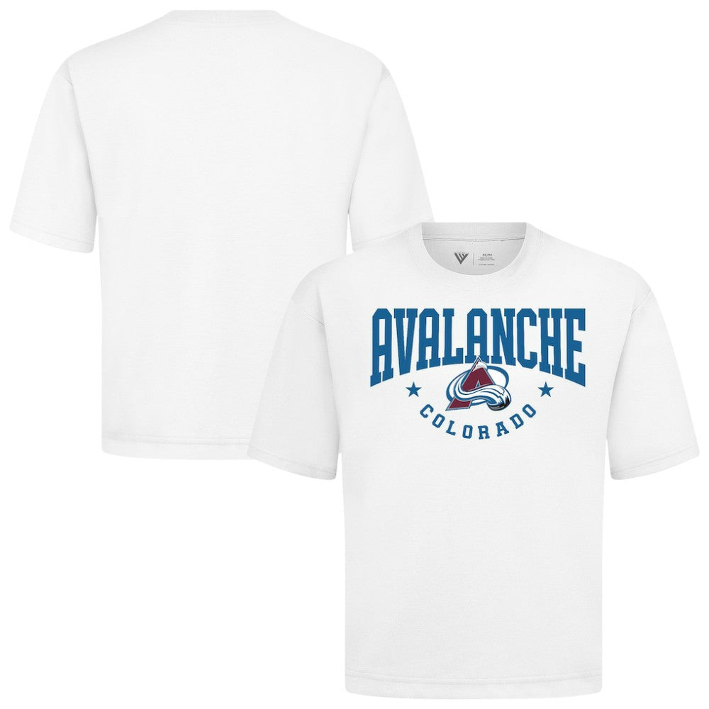 Colorado Avalanche Levelwear Luxe Signature Knit T-Shirt - White | US 203844180