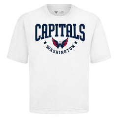 Washington Capitals Levelwear Luxe Signature Knit T-Shirt - White | US 203844189