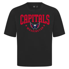 Washington Capitals Levelwear Luxe Signature Knit T-Shirt - Black | US 203844191