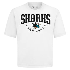 San Jose Sharks Levelwear Luxe Signature Knit T-Shirt - White | US 203844198