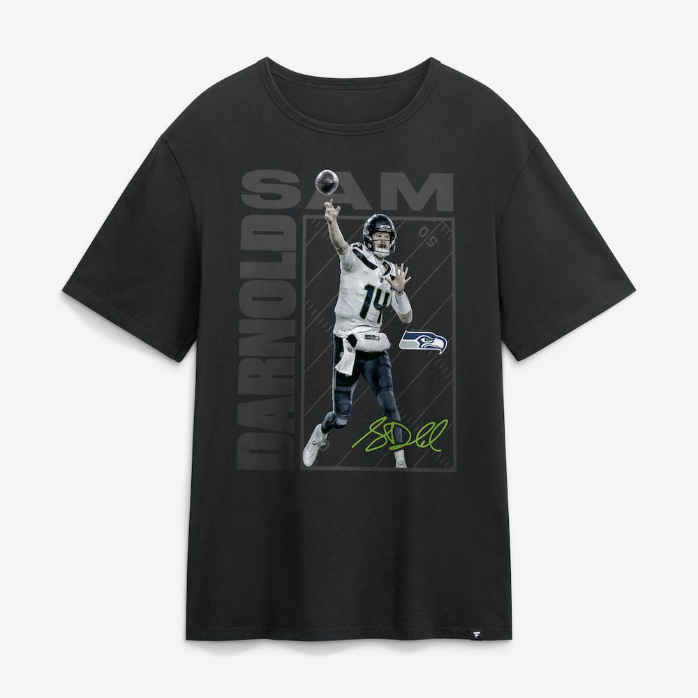 Sam Darnold Seattle Seahawks Tonal T-Shirt - Black T-shirts