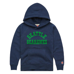 Seattle Seahawks Homage Youth Classic Tri-Blend Hoodie - College Navy Hoodies