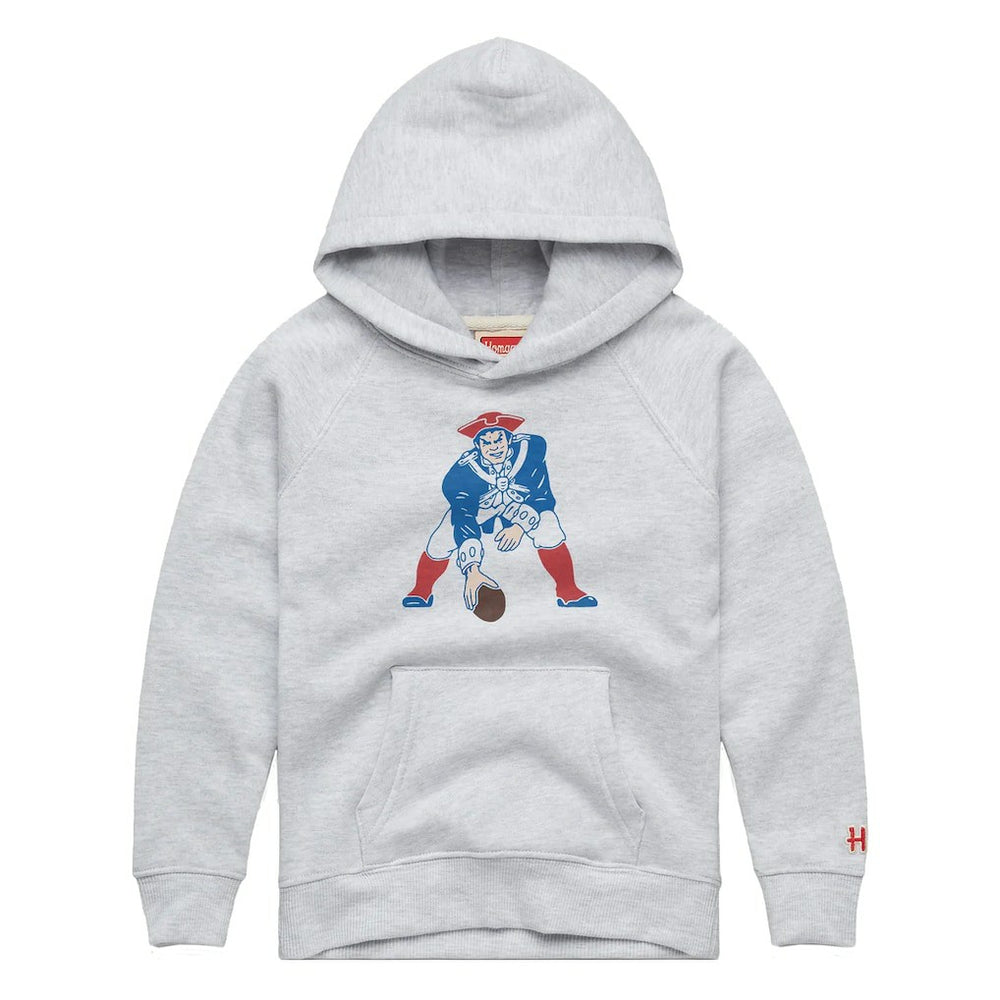New England Patriots Homage Youth 1979 Tri-Blend Hoodie - Ash Hoodies