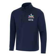 Seattle Seahawks Antigua Super Bowl LX Champions Insider Quarter-Zip Pullover - College Navy Pullover