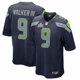Kenneth Walker III Seattle Seahawks Super Bowl LX Patch Game Jersey - College Navy Jerseys