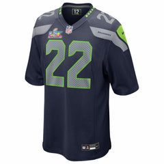 Rashid Shaheed Seattle Seahawks Super Bowl LX Patch Game Jersey - College Navy Jerseys