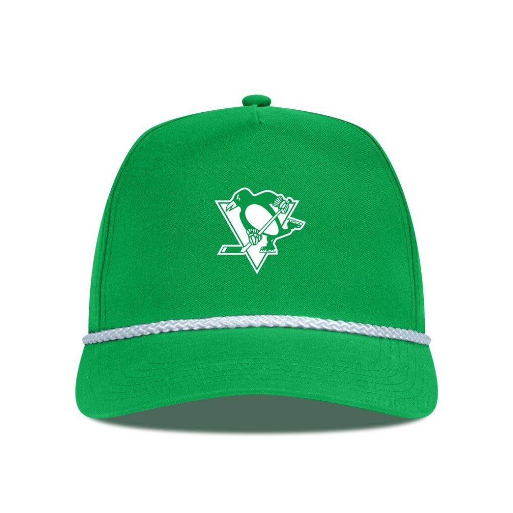 Pittsburgh Penguins Levelwear St. Patrick's Day Gambit Rope Adjustable Hat - Kelly Green | US 203846236