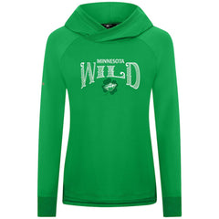 Minnesota Wild Levelwear Women's St. Patrick's Day Slender Raglan Hoodie - Kelly Green | US 203846473