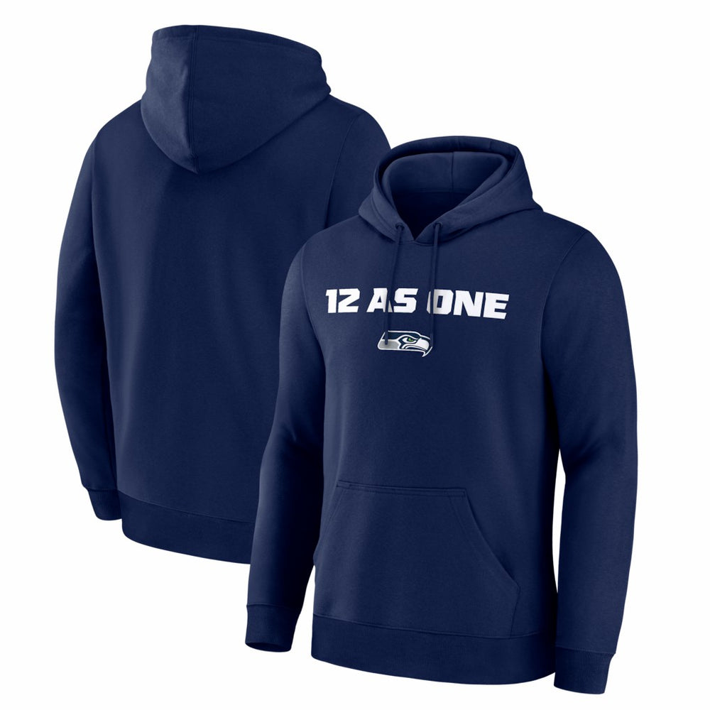 Seattle Seahawks Super Bowl LX 12 as One Hoodie - College Navy Hoodies