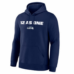 Seattle Seahawks Super Bowl LX 12 as One Hoodie - College Navy Hoodies