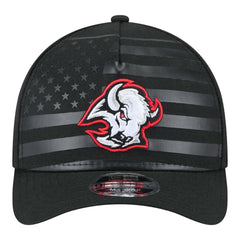 Buffalo Sabres New Era Game Day Stealth Flag 9FORTY A-Frame Adjustable Hat - Black | US 203847663