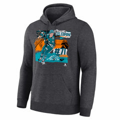 Macklin Celebrini San Jose Sharks Fresh Ice Hoodie - Charcoal | US 203847718