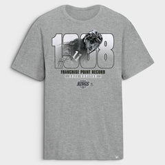 Anze Kopitar Los Angeles Kings Franchise Points Record T-Shirt - Gray | US 203849231