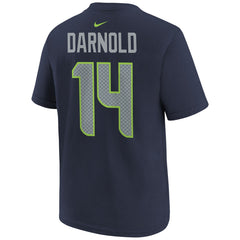 Sam Darnold Seattle Seahawks Youth Super Bowl LX Name & Number T-Shirt - College Navy T-shirts