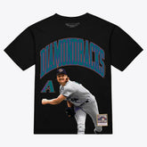 Randy Johnson Arizona Diamondbacks Mitchell & Ness Photo Arch Player Graphic T-Shirt - Black T-shirts