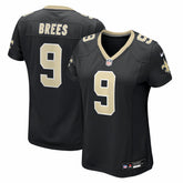 Drew Brees New Orleans Saints Women's Team Game Jersey - Black Jerseys
