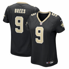 Drew Brees New Orleans Saints Women's Team Game Jersey - Black Jerseys