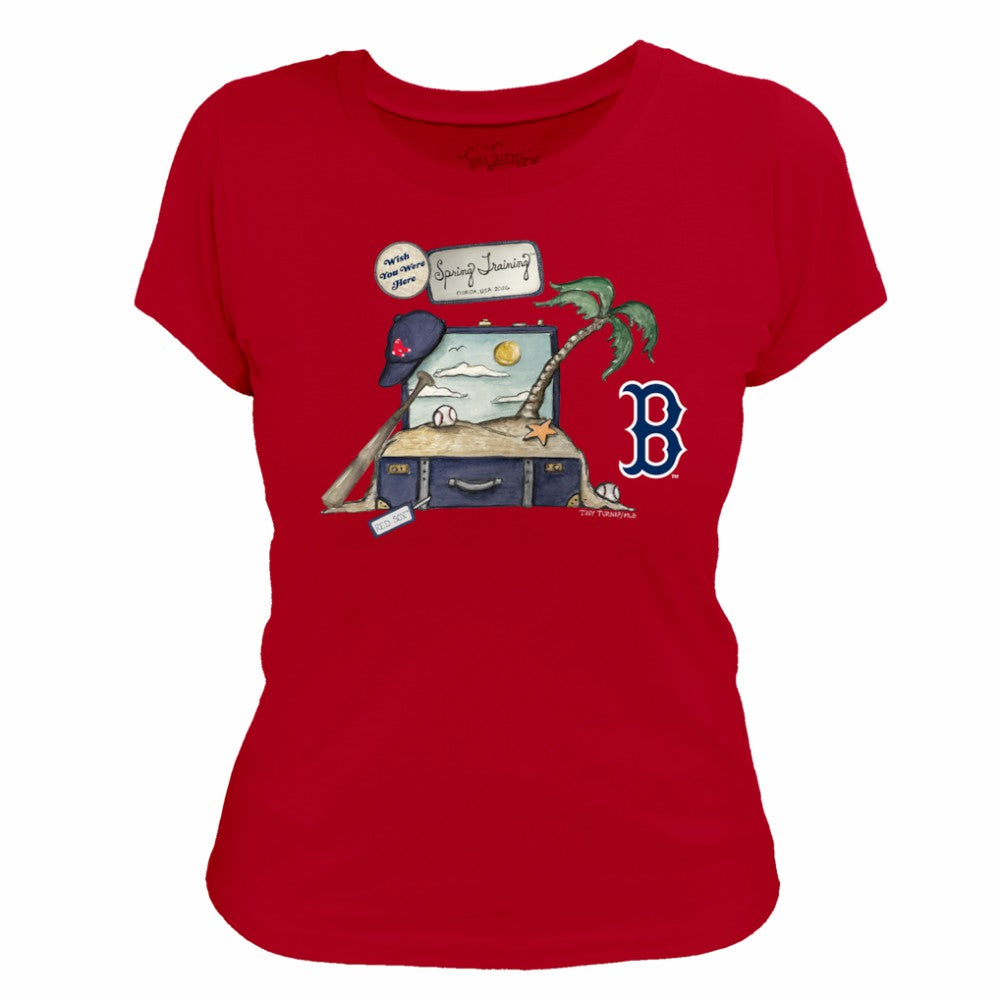 Boston Red Sox Tiny Turnip Women's 2026 Spring Training T-Shirt - Red T-shirts