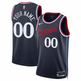 LA Clippers Unisex Swingman Custom Jersey Icon Edition Navy - Nike