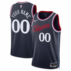 LA Clippers Unisex Swingman Custom Jersey Icon Edition Navy - Nike