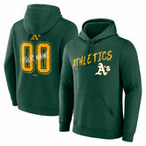 Athletics Hustle Personalized Name & Number Hoodie - Green Hoodies