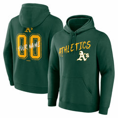 Athletics Hustle Personalized Name & Number Hoodie - Green Hoodies