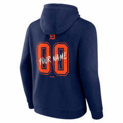 Detroit Tigers Hustle Personalized Name & Number Hoodie - Navy Hoodies