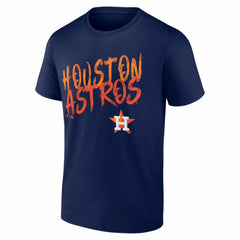 Houston Astros Hustle Personalized Name & Number T-Shirt - Navy T-shirts