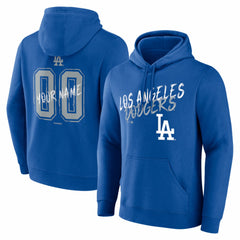 Los Angeles Dodgers Hustle Personalized Name & Number Hoodie - Royal Hoodies