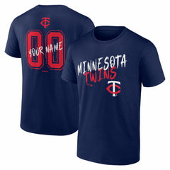 Minnesota Twins Hustle Personalized Name & Number T-Shirt - Navy T-shirts