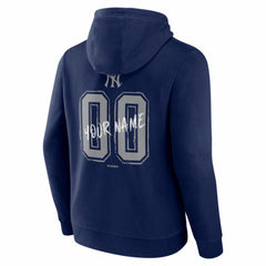 New York Yankees Hustle Personalized Name & Number Hoodie - Navy Hoodies