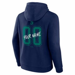 Seattle Mariners Hustle Personalized Name & Number Hoodie - Navy Hoodies