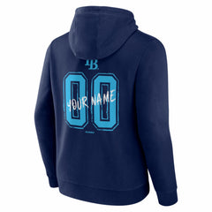 Tampa Bay Rays Hustle Personalized Name & Number Hoodie - Navy Hoodies