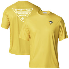 Pittsburgh Penguins Columbia PFG Terminal Tackle Omni-Shade T-Shirt - Gold | US 203863728