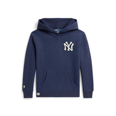Yankees Polo Ralph Lauren Youth Fleece Hoodie - Navy Hoodies