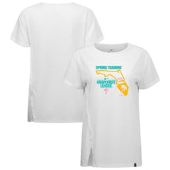 Philadelphia Phillies Levelwear Women's 2026 Spring Training Influx Ball Bold T-Shirt - White T-shirts