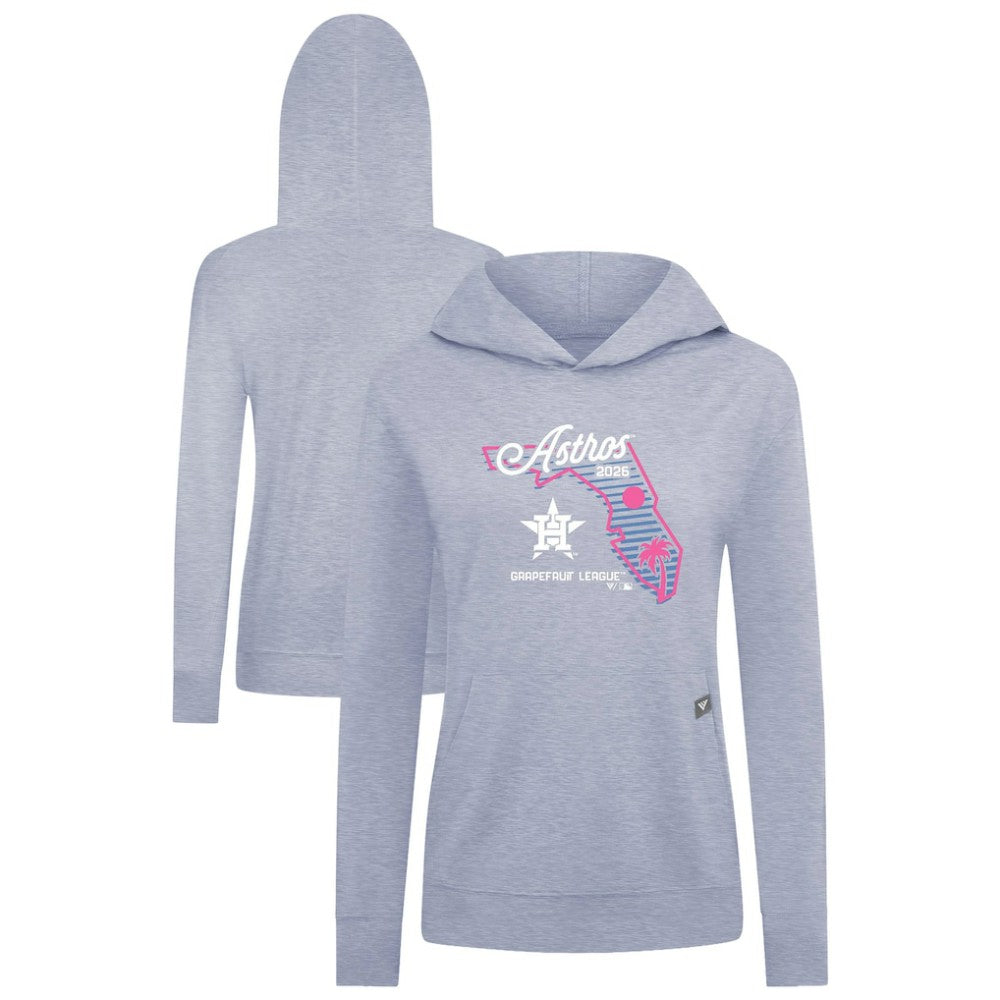 Houston Astros Levelwear Women's Relay Spring Training Sunrise Bold Hoodie - Light Blue Hoodies