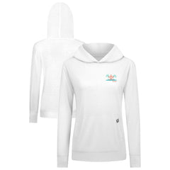 Houston Astros Levelwear Women's Relay Spring Break Panoramic Bold Hoodie - White Hoodies