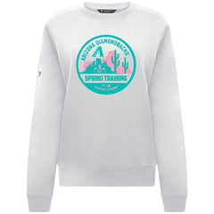 Arizona Diamondbacks Levelwear Women's Yvette Spring Training Badge Bold Sweatshirt - White Sweatshirts