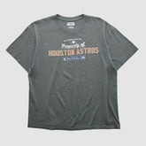 Houston Astros Majestic 2000s T-shirt - Dark Heather Gray - XVintage T-shirts